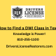 How to Find a DWI class in Texas