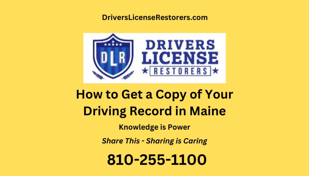 How to get a copy of your driving record in Maine