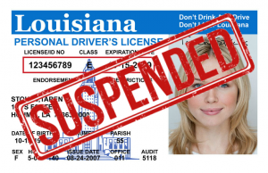 is my license suspended louisiana